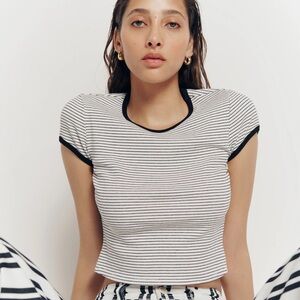 NWT Reformation Muse Ringer Tee